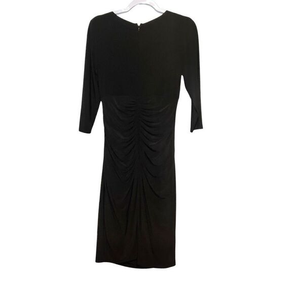 INC International Concepts Women's Black Ruched Dress Size 12 NWT - Picture 2 of 6